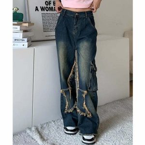 star girl cargo jeans reimagined chic & youthful streetwear 5505
