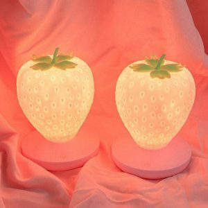 strawberry touch night light youthful strawberry night light touch activated 6801