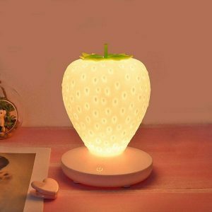 strawberry touch night light youthful strawberry night light touch activated 7227