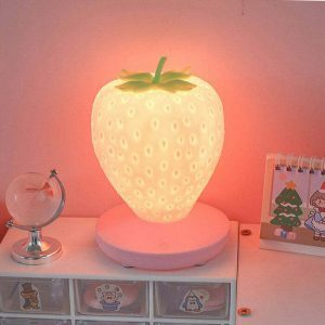 strawberry touch night light youthful strawberry night light touch activated 8861