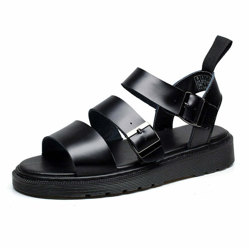 urban chic asphalt flat sandals sleek & comfort design 5432