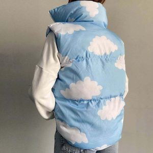 urban cloud puffer vest sleek & youthful streetwear essential 4774