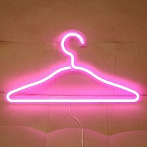 vibrant neon clothes hanger sleek & organized 4761