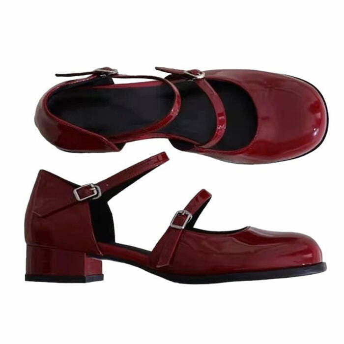 vintage chic mary jane sandals retro aesthetic & comfort 5370
