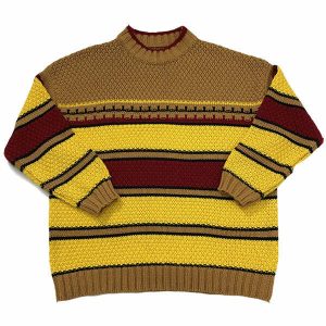 vintage striped sweater oversized & chic streetwear 8626