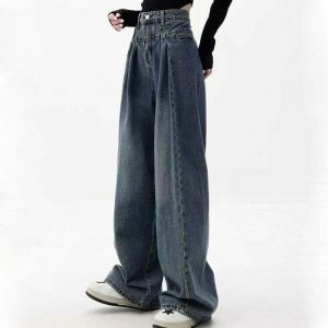 vintage wideleg jeans   sleek retro style & comfort 2546
