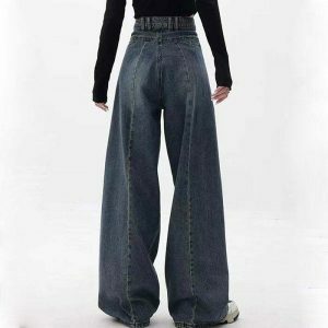 vintage wideleg jeans   sleek retro style & comfort 3634