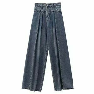 vintage wideleg jeans   sleek retro style & comfort 5137