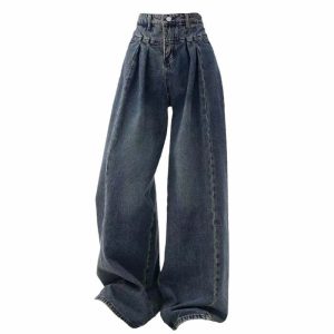 vintage wideleg jeans   sleek retro style & comfort 8416