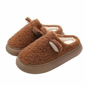 warm teddy bear slippers cozy & chic comfort footwear 8115