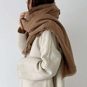 warm vibes plaid scarf cozy & chic winter essential 7227