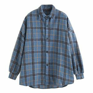 warm vibes plaid shirt oversized & youthful style 3925