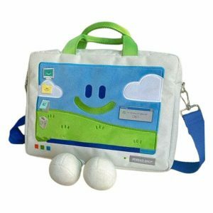 windows xp embroidered handbag   retro tech chic 4579