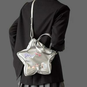 y2k aesthetic star backpack iconic shape & vibrant design 3751