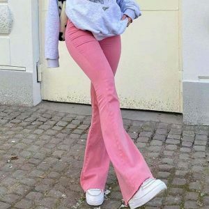 y2k flared pants chic & youthful streetwear essential 6122