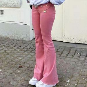 y2k flared pants chic & youthful streetwear essential 6277