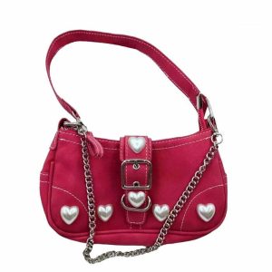 y2k pearl heart bag chic pearl heart bag y2k style & romance 1753