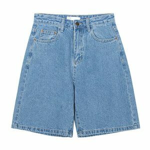 y2k teen patch denim shorts   iconic & youthful style 8766