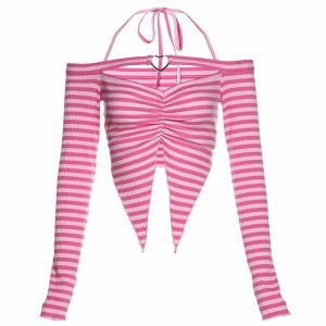 youthful 2007 inspired striped top retro & vibrant 7200