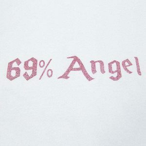 youthful 69 angel crop tee   chic & bold streetwear staple 8670