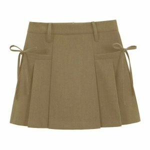 youthful aesthetic grey mini skirt   chic & trendy style 8311