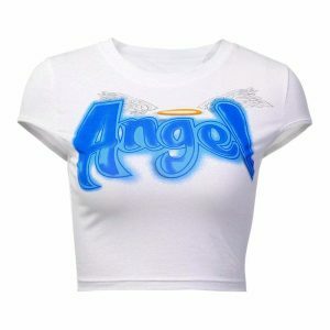 youthful angel cropped tee   chic & streetwise fashion 8410