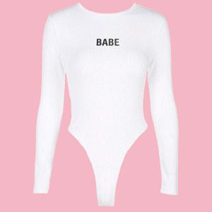 youthful babe bodysuit   sleek & chic streetwear essential 5070