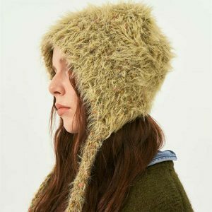 youthful bear ears bonnet hat   quirky & cute streetwear 3152