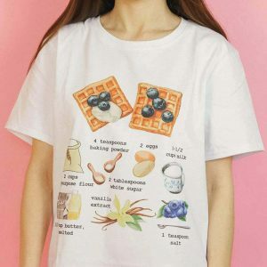 youthful belgian waffles tee quirky & sweet streetwear 2419