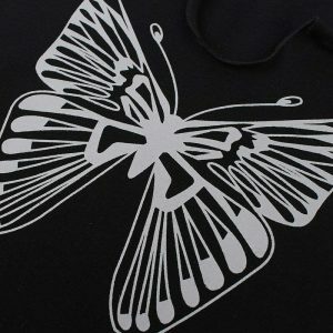 youthful butterfly crop tee downtown girl style 1503