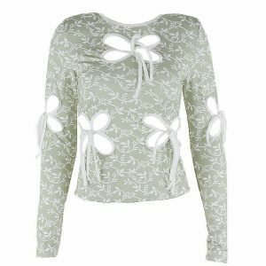 youthful butterfly cut out top   chic & trendy streetwear 1830