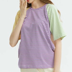 youthful candy stripes tee   vibrant & trendy streetwear 2828