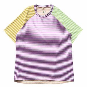 youthful candy stripes tee   vibrant & trendy streetwear 8243