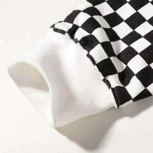 youthful checker hoodie unisex dynamic streetwear appeal 6177