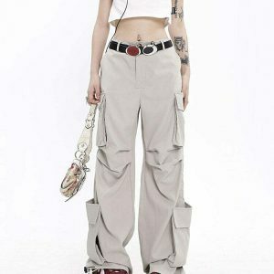 youthful chemistry aesthetic cargo pants   streetwear icon 5019