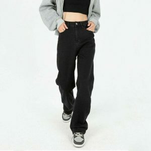 youthful crafted wide leg jeans iconic teen streetwear 5140