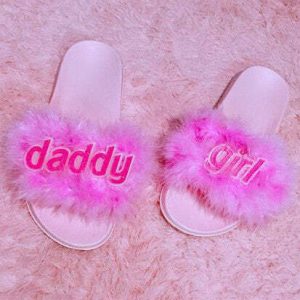 youthful daddy girl fur sandals   chic & cozy streetwear staple 4356