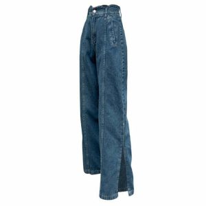 youthful dakota slit jeans sleek design & streetwear vibe 3609