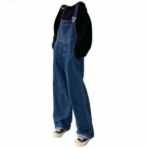 youthful denim overalls classic & comfortable streetwear 5238