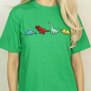 youthful dinosaur family tee   iconic & fun streetwear 3501