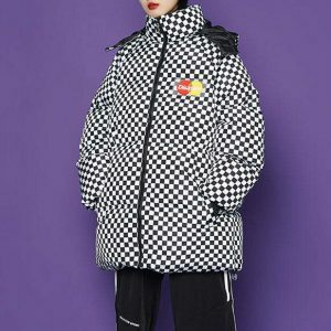 youthful disaster padded coat streetwear icon 3688