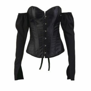 youthful fairycore corset top long sleeve & enchanted 1092
