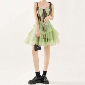 youthful forest fairy mini dress enchanted & chic style 1095