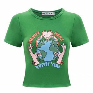 youthful happy here with you crop top   chic & trendy 5405