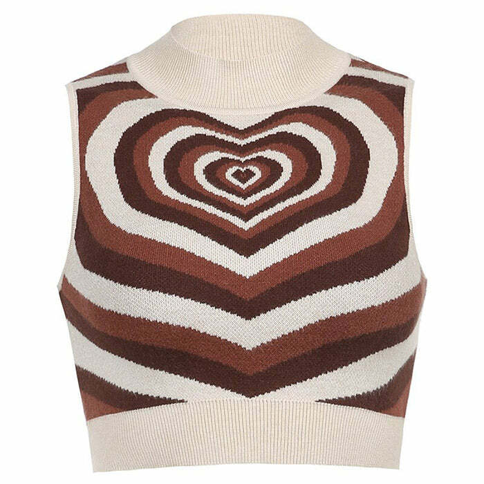 youthful heartbreaker knit vest iconic & crafted design 1358