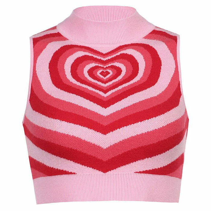 youthful heartbreaker knit vest iconic & crafted design 5940