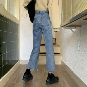 youthful high waist jeans   sleek & trendy design 2705