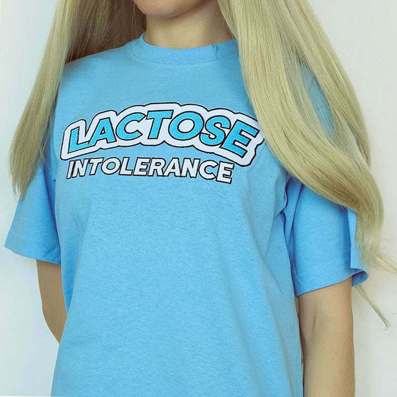 youthful lactose intolerance tee   quirky & bold design 7858