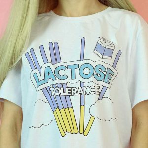 youthful lactose intolerance tee   quirky & bold statement 8821