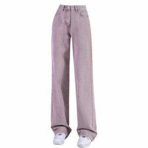 youthful lavender skater jeans   retro & chic streetwear 2333